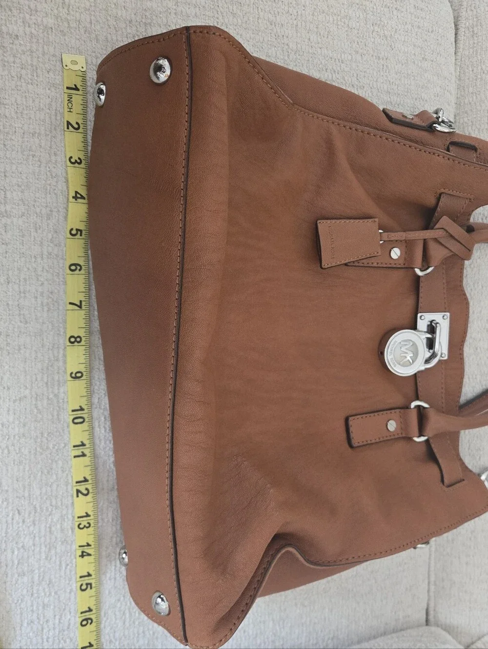 EUC MICHAEL Michael Kors Hamilton Large Soft Leather Satchel/Tote